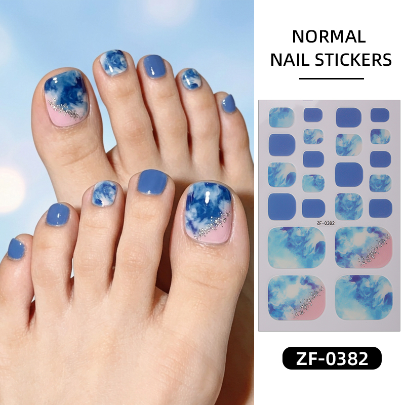 22Tips Gradient Marble Toe Nai - Full Cover Adhesive recensie en prijs