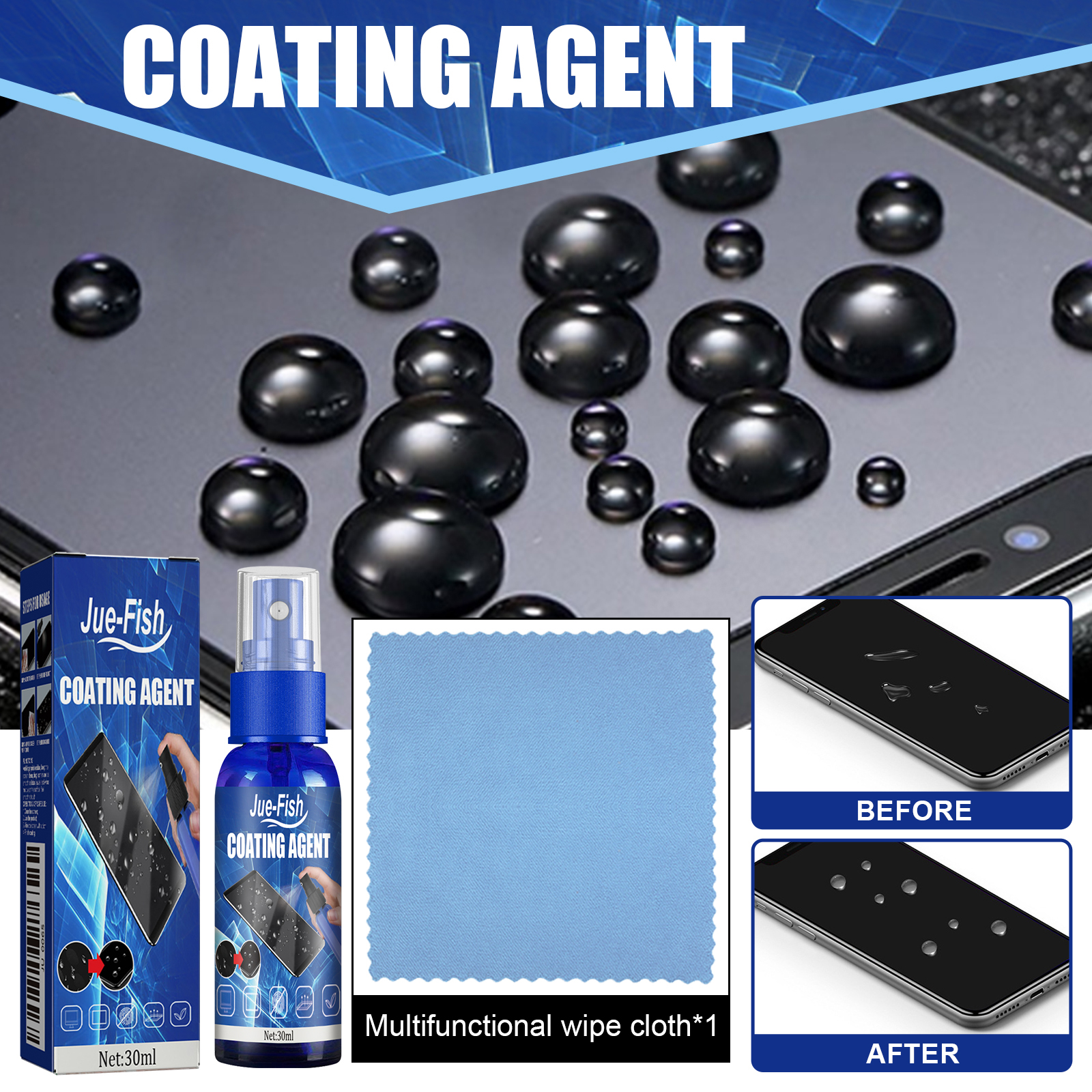 Screen Coating Agent, Smartpho - Oleophobic Coating Spray recensie en prijs