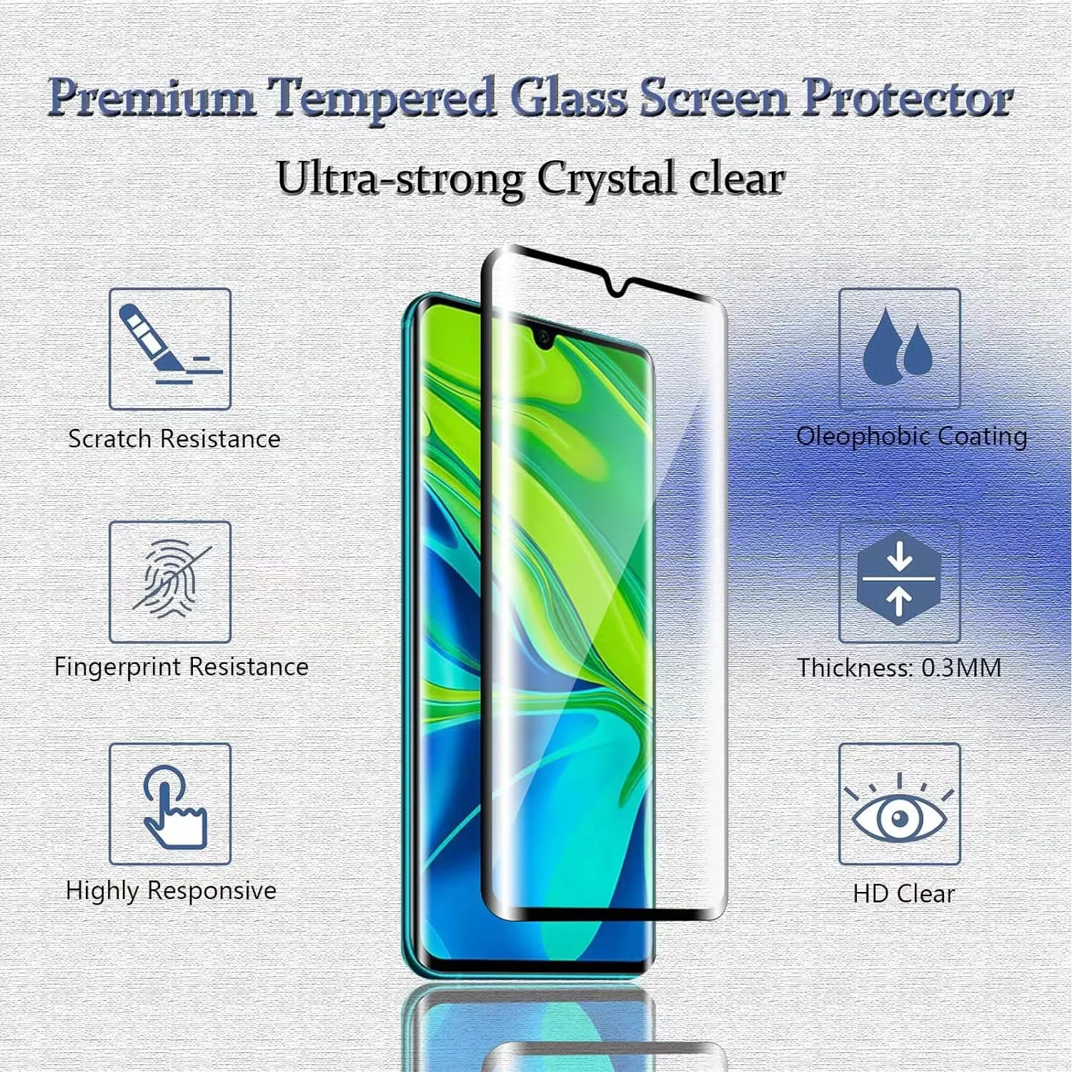 6IN1 For Xiaomi Mi 10 Glass Mi - Curved Edge Screen recensie en prijs