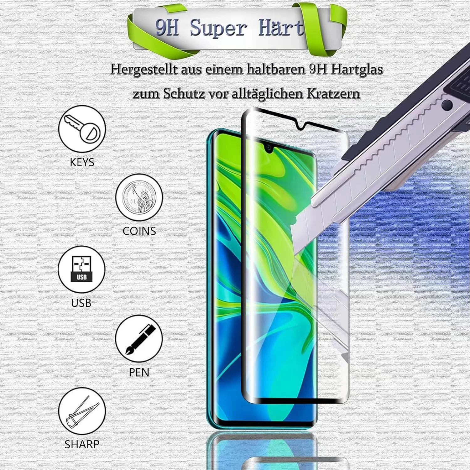 6IN1 For Xiaomi Mi 10 Glass Mi - Curved Edge Screen recensie en prijs
