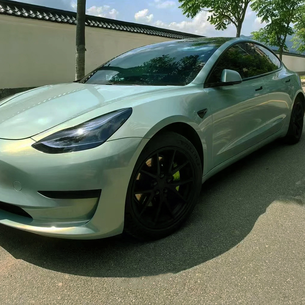 Car Vinyl Wrap Film Mica Green - Air Bubble Remover recensie en prijs