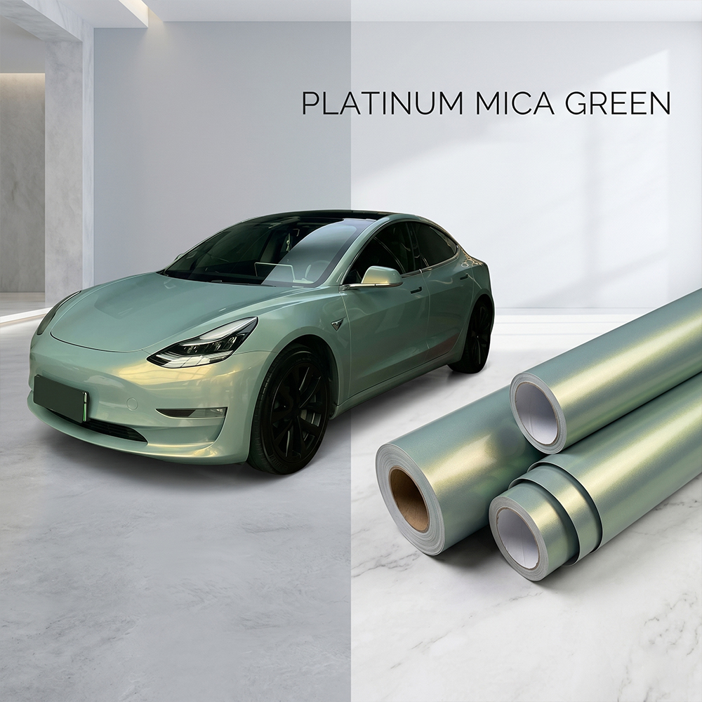 Car Vinyl Wrap Film Mica Green - Air Bubble Remover recensie en prijs