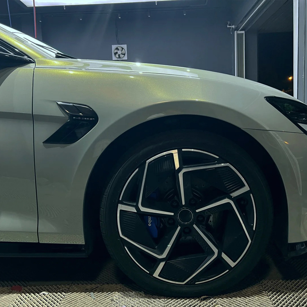 Car Vinyl Wrap Film Mica Green - Air Bubble Remover recensie en prijs
