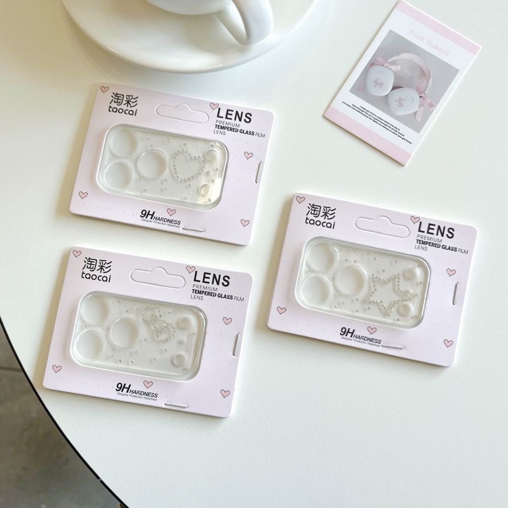 Luxuruy Diamond 3D Heart Glass - Camera Lens Protector recensie en prijs