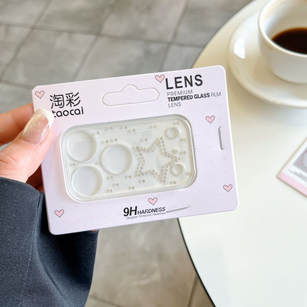 Luxuruy Diamond 3D Heart Glass - Camera Lens Protector recensie en prijs