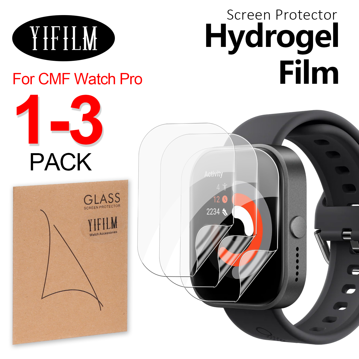 HD Clear TPU Hydraulic Screen  - Smartwatch Screen Film recensie en prijs