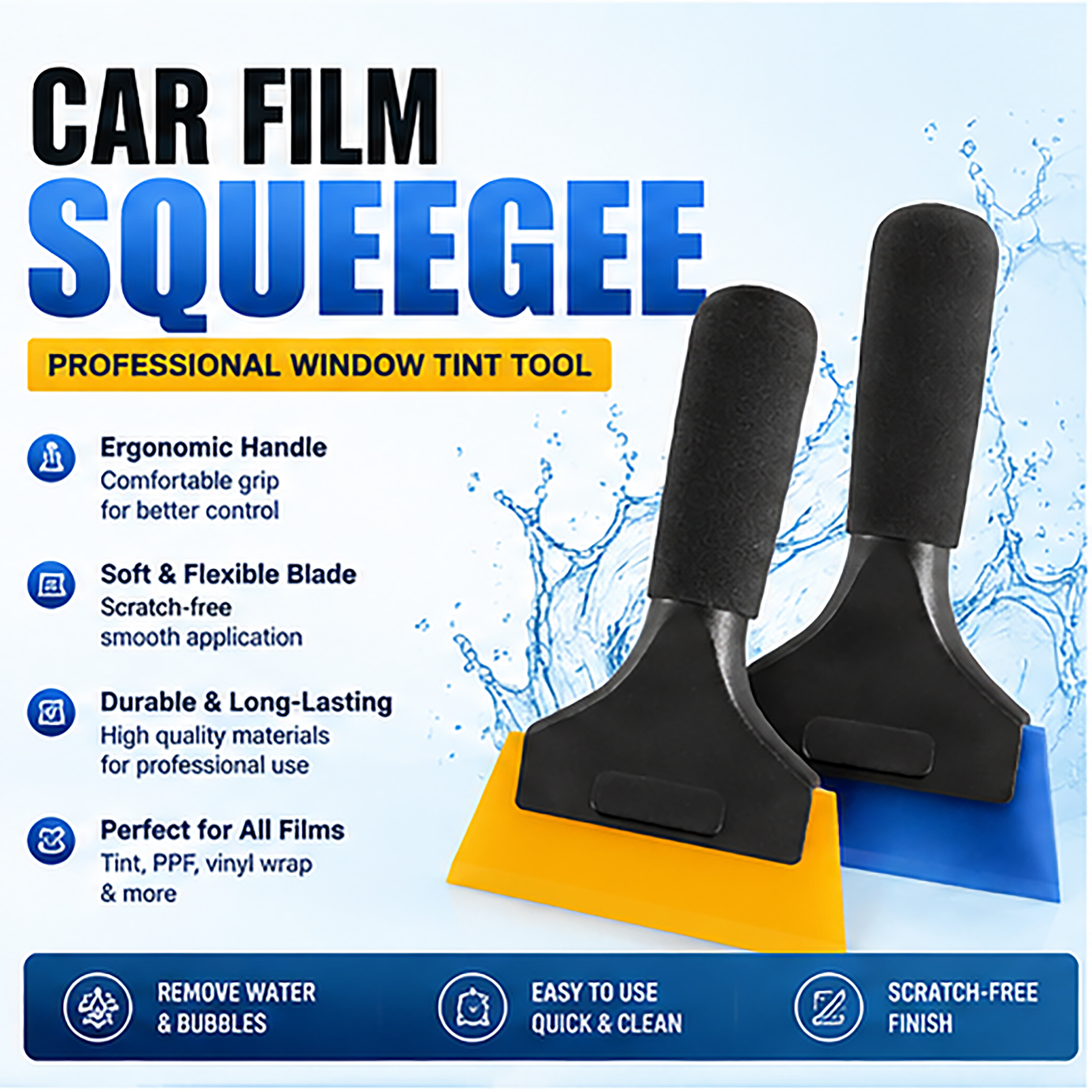 Car Anti Scratch Vinyl Wrap Sq - Air Bubble Remover recensie en prijs