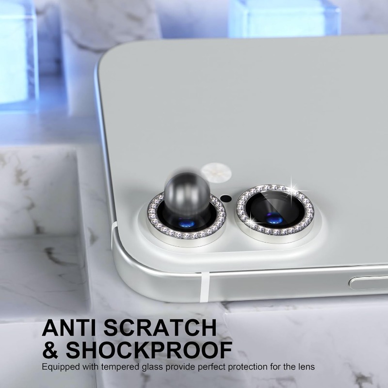 Glitter Camera Lens Protector  - Tempered Glass Screen 9H recensie en prijs