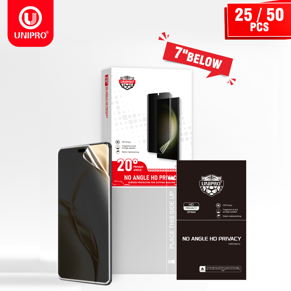 UNIPRO 25 50Pcs Anti Peep Film - Screen Protector Cutter recensie en prijs