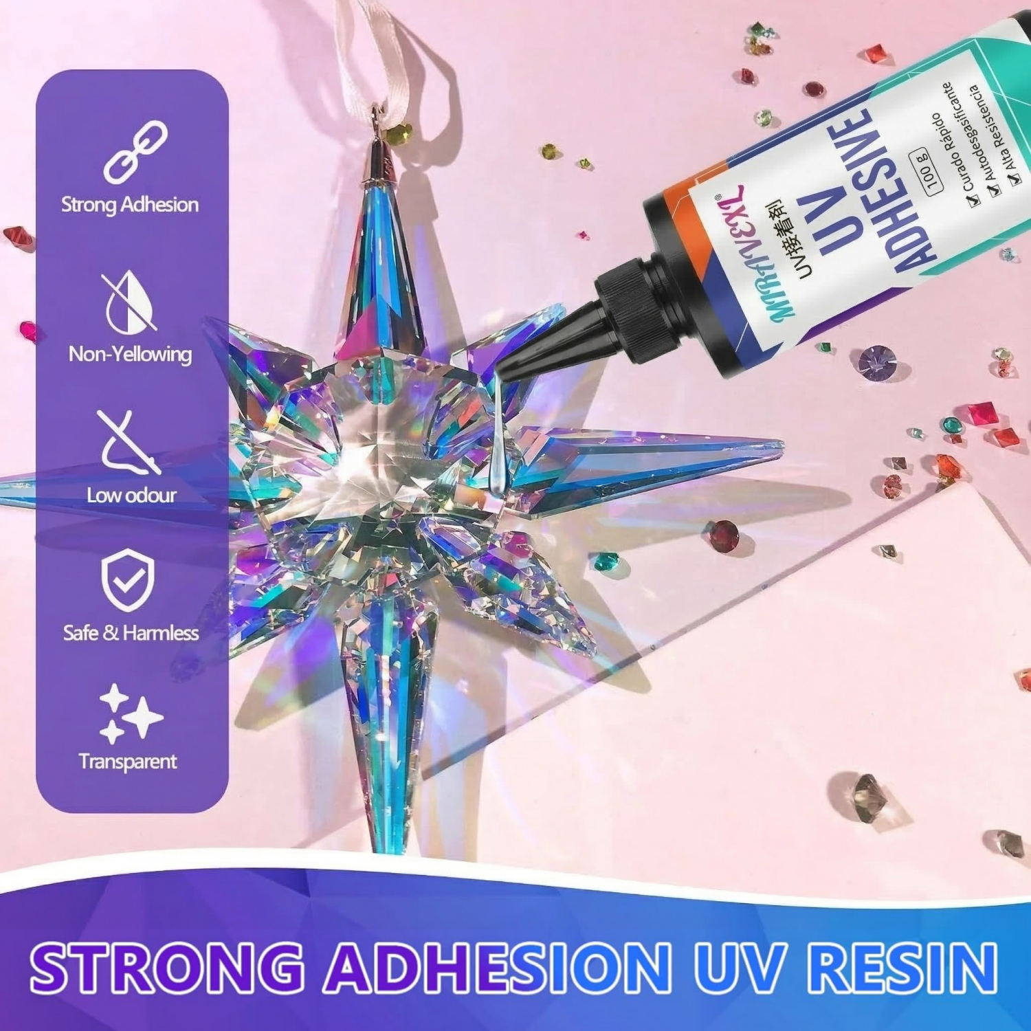 Upgraded UV Resin Kit with USB - Liquid Uv Glue Kit recensie en prijs