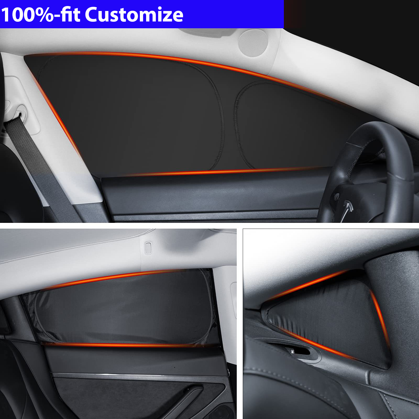 Car Sunshade for Tesla Model 3 - Privacy Screen Protector recensie en prijs