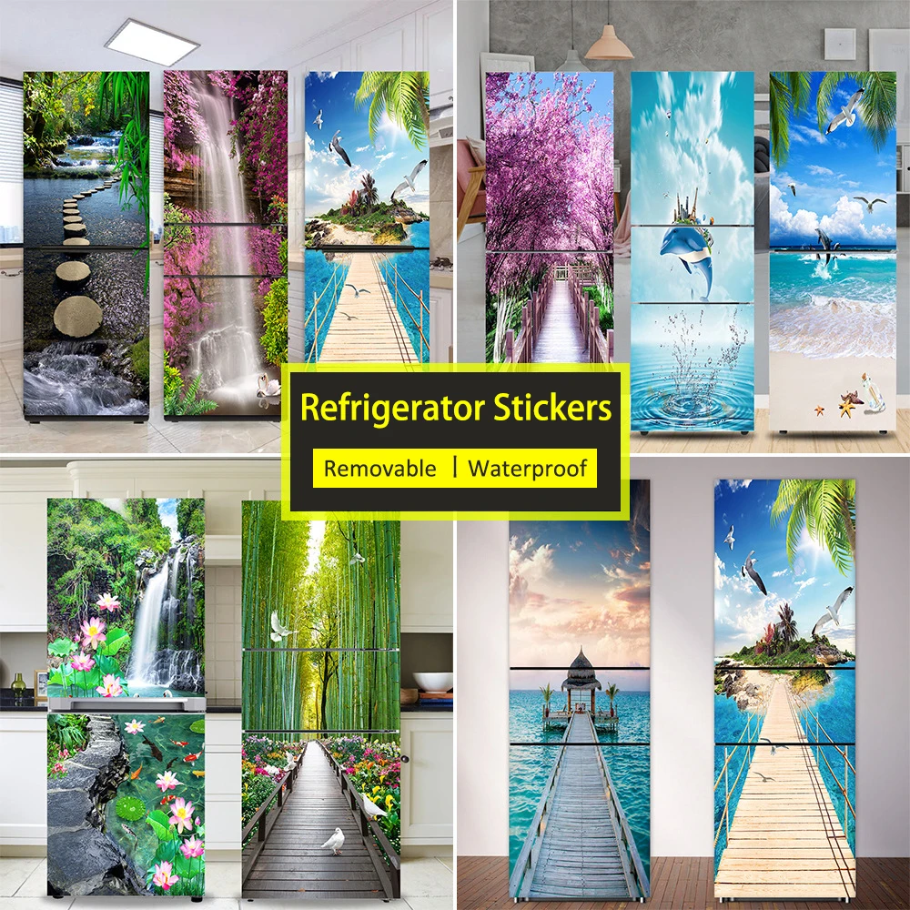 Seaside Beach Fridge Sticker F - Full Cover Adhesive recensie en prijs