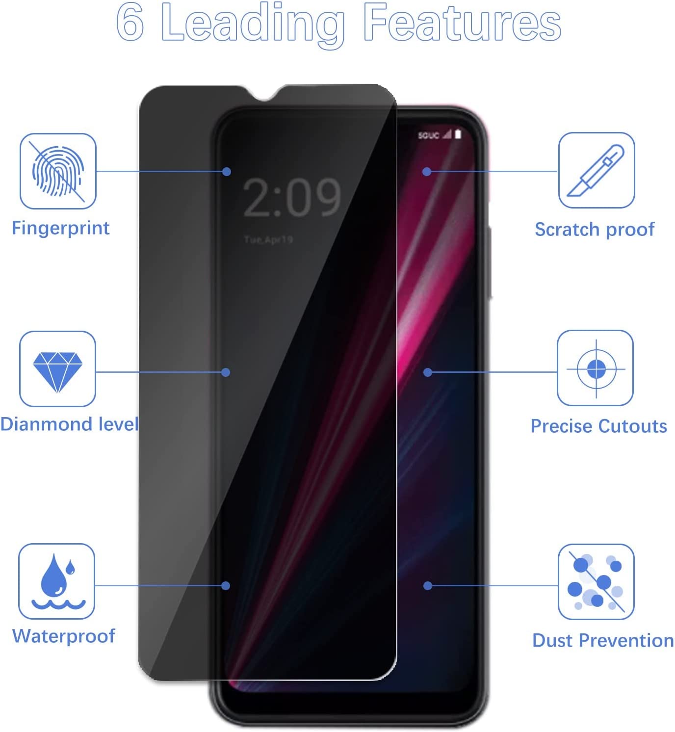 [2 Pack]Fit TCL 40 SE Privacy  - Privacy Filter 2Pack recensie en prijs