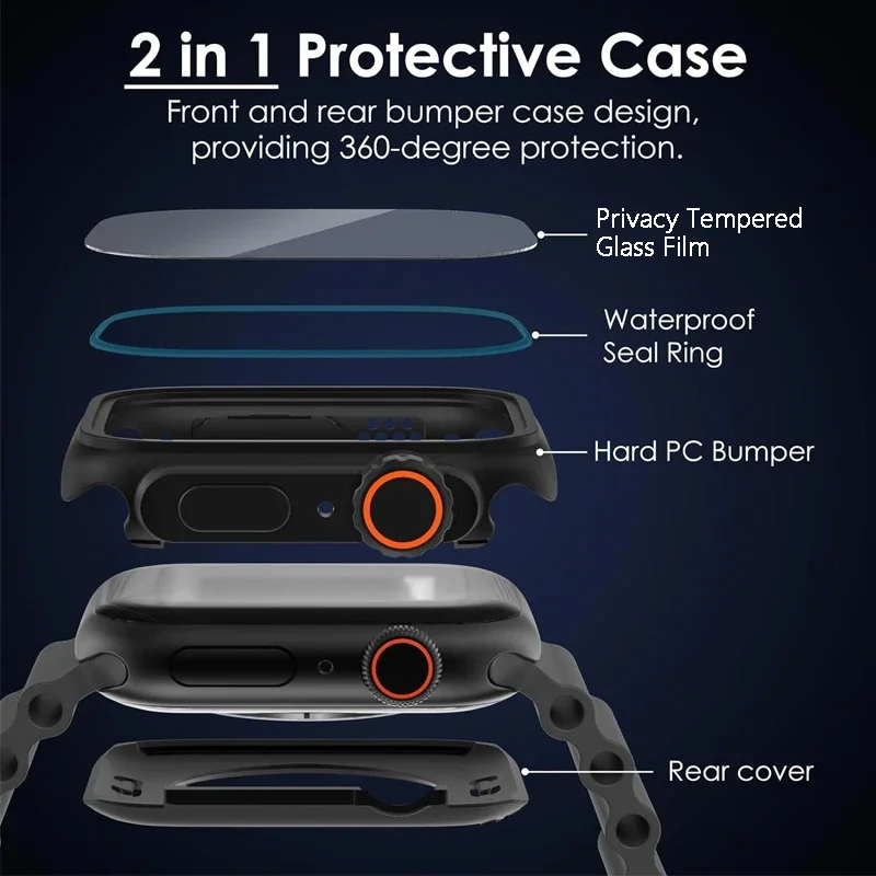 Privacy Glass+Case for Apple W - Privacy Screen Protector recensie en prijs