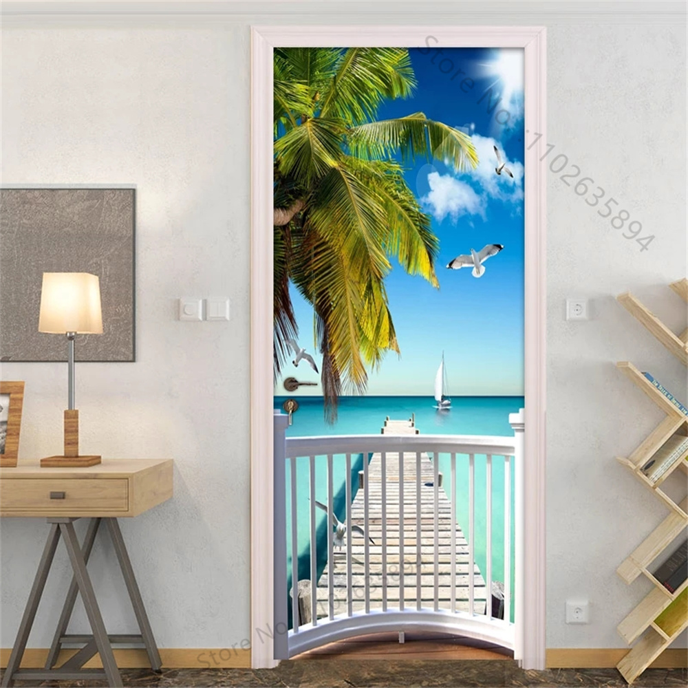Natural Scenery Beach Waterfal - Full Cover Adhesive recensie en prijs