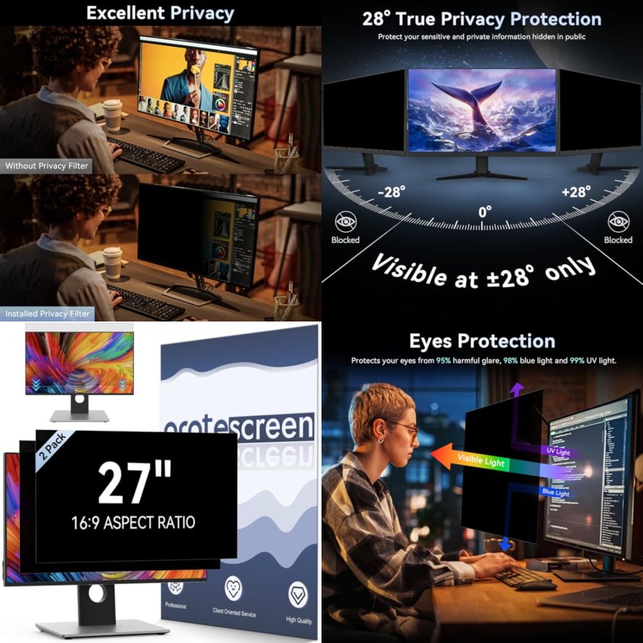 [2 Pack] Computer Privacy Scre - Privacy Filter 2Pack recensie en prijs