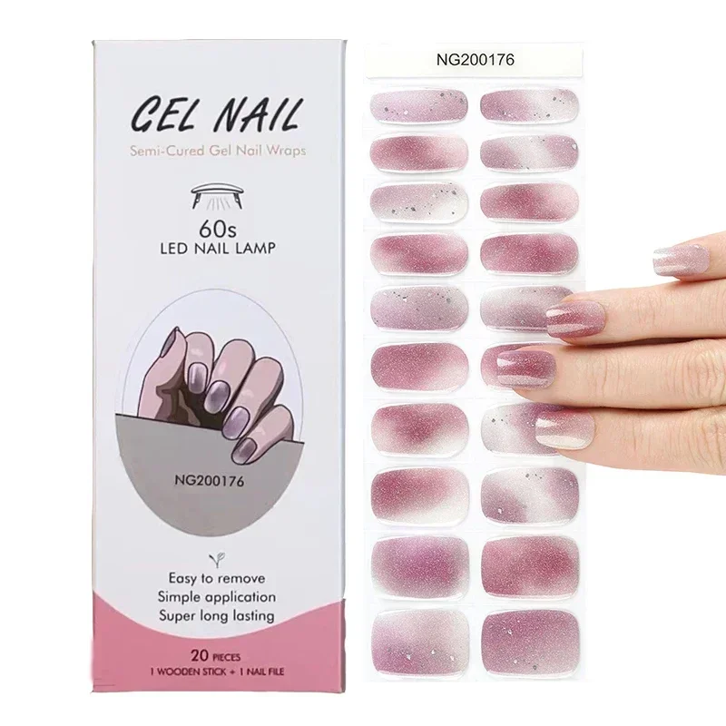 Semi-Cured Gel Nail Strips Pat - Full Cover Adhesive recensie en prijs