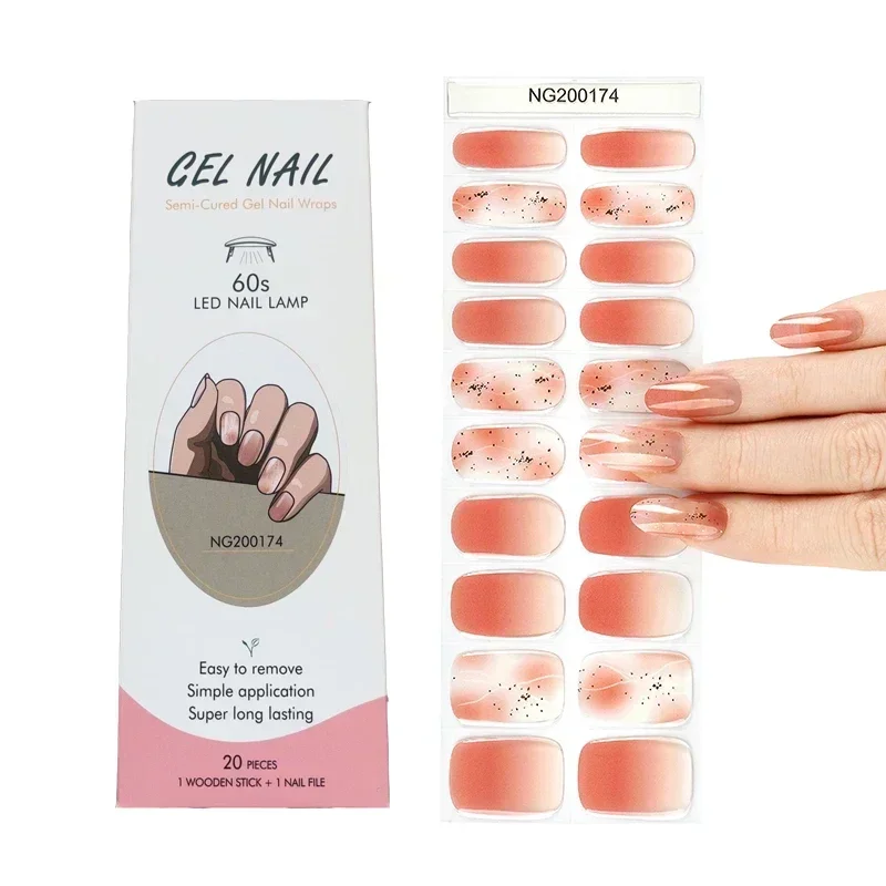 Semi-Cured Gel Nail Strips Pat - Full Cover Adhesive recensie en prijs