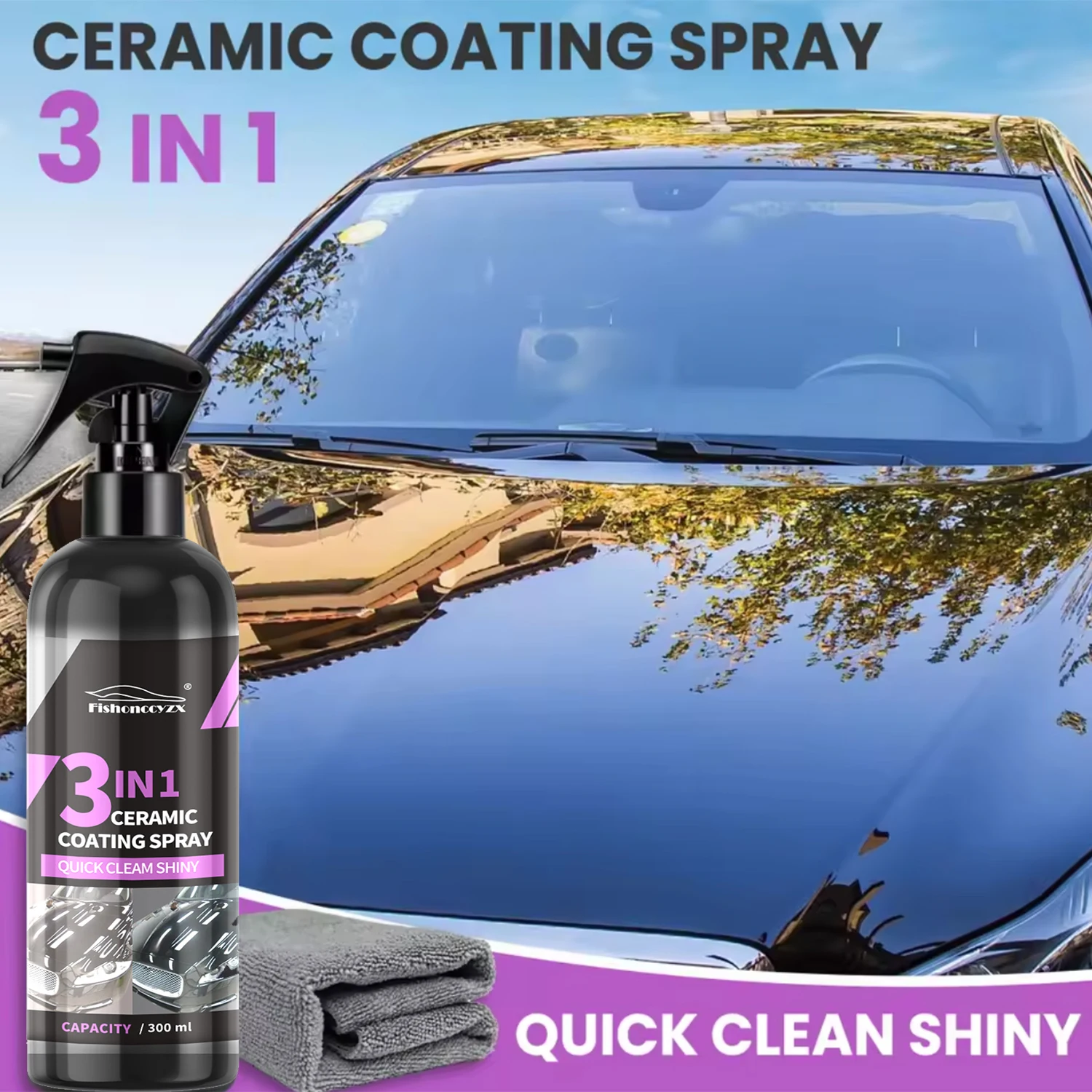 3 in 1 Car Ceramic Liquid Coat - Nano Liquid Coating recensie en prijs
