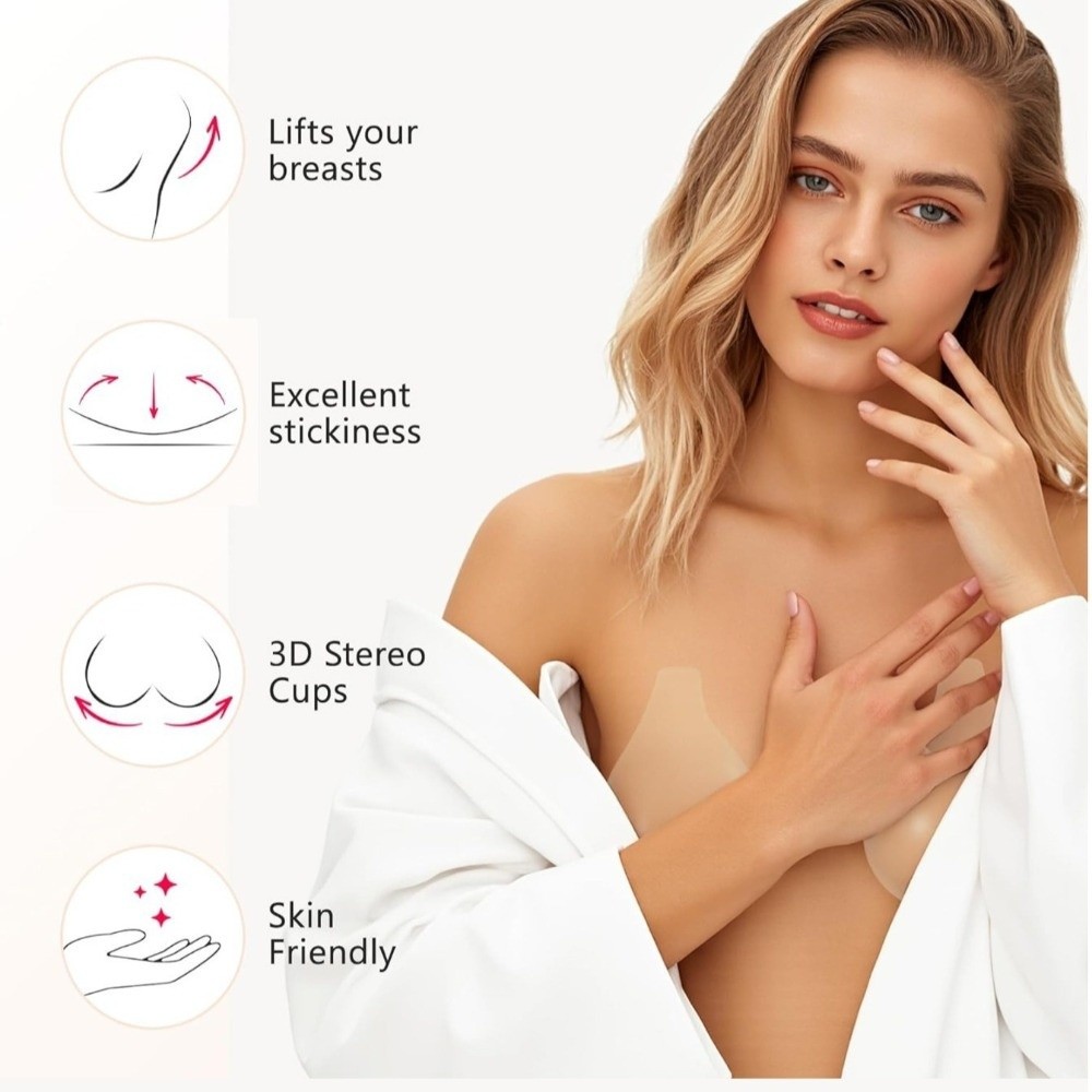 Seamless Silicone Nipple Cover - Full Cover Adhesive recensie en prijs