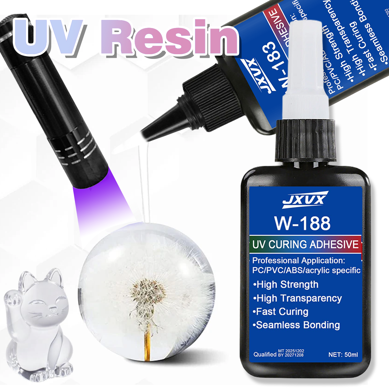 50ml UV Resin Kits With Lamp U - Liquid Uv Glue Kit recensie en prijs